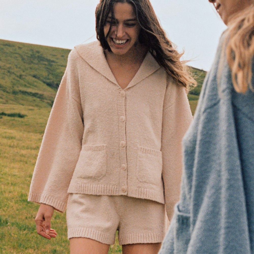 Christy Dawn SET | EUC Aura Sweater + Aspen Short | size small | Linen Boucle